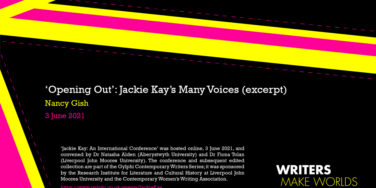 Nancy Gish - '"Opening Out": Jackie Kay’s Many Voices'