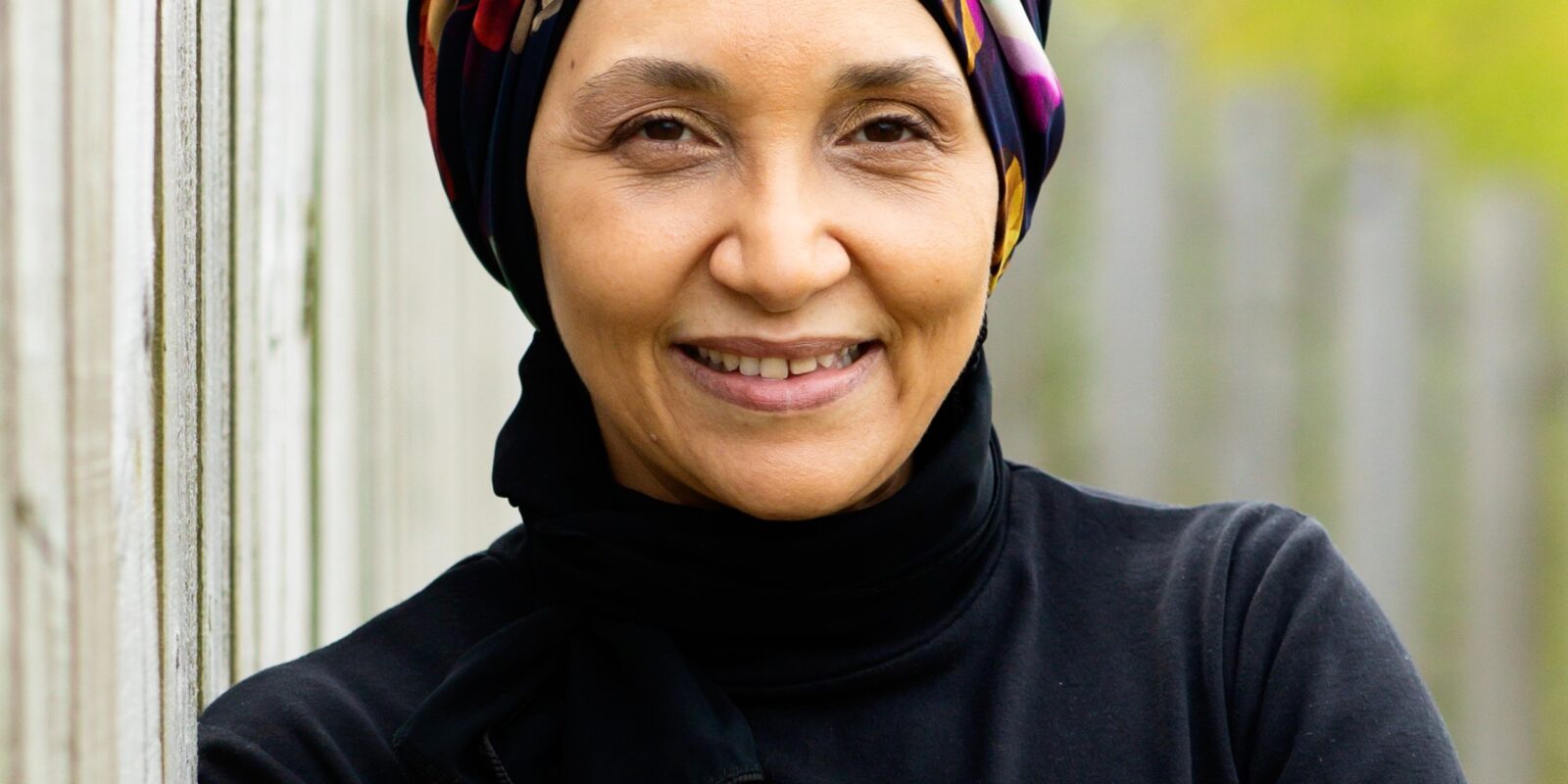 A colour photograph of the author Leila Aboulela